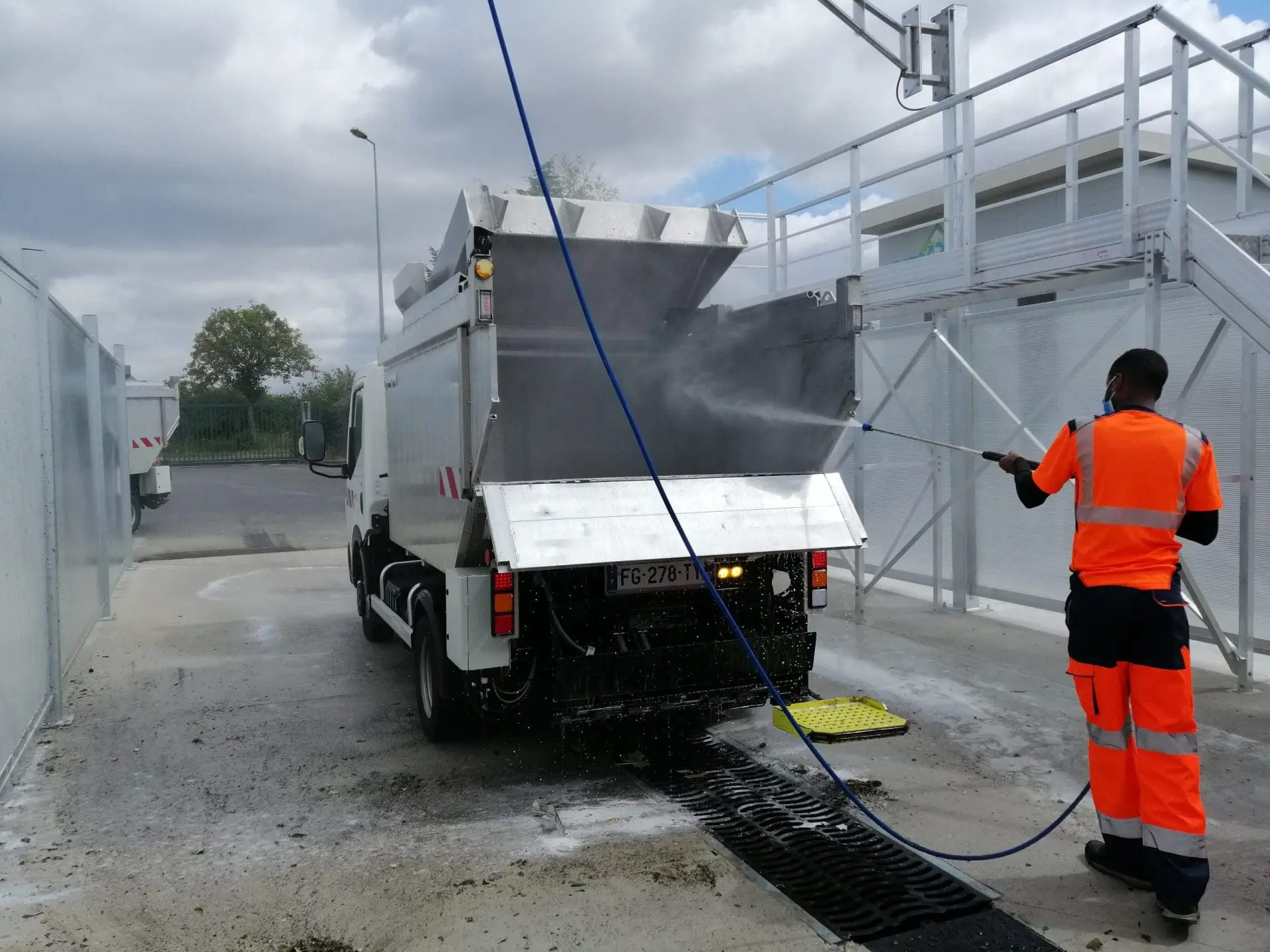 Traitement des déchets sur station de lavage haute pression