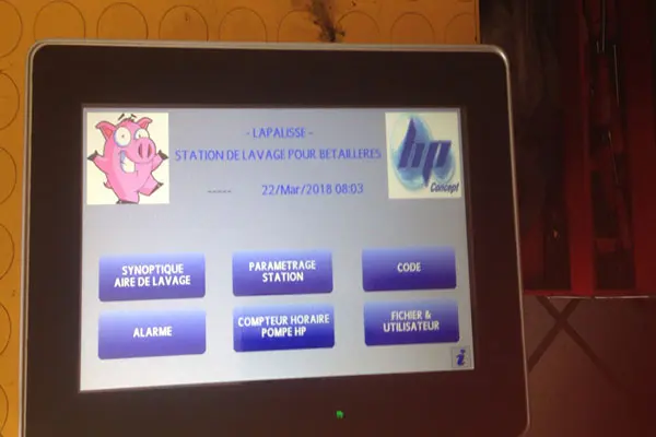 Panel de gestion tactile