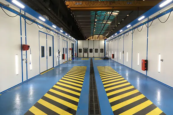 Cabine de lavage de train