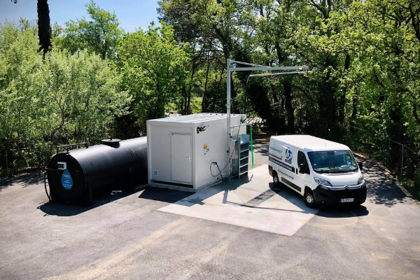 Aire de lavage phytosanitaire